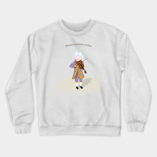 Practice Maintins Perfect Young Mozart Playing the Violin Crewneck Sweatshirt